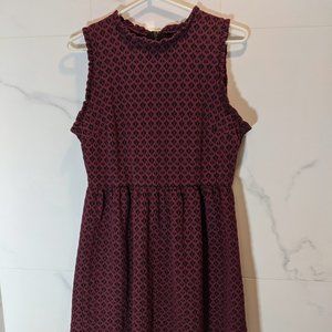 ❗LAST CHANCE❗Xhilaration Red/Burgundy Dress with Ruffle Details